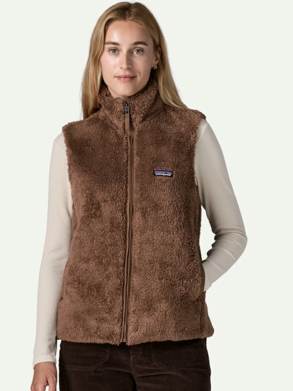 Patagonia Reversible Los Gatos Fleece Vest Purple - Pit to Pit 22" (Approx L/XL)